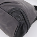 BURBERRY Shoulder Bag Canvas 2way Gray Silver Auth ti4019-17