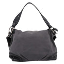 BURBERRY Shoulder Bag Canvas 2way Gray Silver Auth ti4019-2