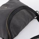 BURBERRY Shoulder Bag Canvas 2way Gray Silver Auth ti4019-6