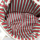 GUCCI Abbey Tote Bag Leather White Gold Tone 182492 Auth ti4020-17