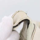 GUCCI Abbey Tote Bag Leather White Gold Tone 182492 Auth ti4020-26