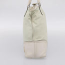 GUCCI Abbey Tote Bag Leather White Gold Tone 182492 Auth ti4020-5