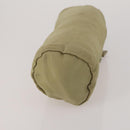 PRADA Clutch Bag Pouch Canvas Nylon 4 Set Beige Yellow Auth ti4021-16