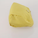 PRADA Clutch Bag Pouch Canvas Nylon 4 Set Beige Yellow Auth ti4021-22