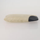 PRADA Clutch Bag Pouch Canvas Nylon 4 Set Beige Yellow Auth ti4021-6
