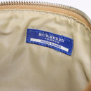 BURBERRY Nova Check Shoulder Bag Canvas 2way Red Silver Auth ti4023-11