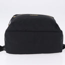 BURBERRY Backpack Nylon Black Gold Tone Auth ti4024-5