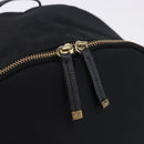 BURBERRY Backpack Nylon Black Gold Tone Auth ti4024-19
