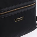 BURBERRY Backpack Nylon Black Gold Tone Auth ti4024-20