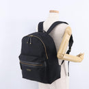 BURBERRY Backpack Nylon Black Gold Tone Auth ti4024-25