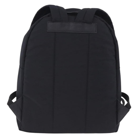 BURBERRY Backpack Nylon Black Gold Tone Auth ti4024