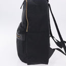 BURBERRY Backpack Nylon Black Gold Tone Auth ti4024-3