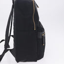 BURBERRY Backpack Nylon Black Gold Tone Auth ti4024-4
