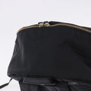 BURBERRY Backpack Nylon Black Gold Tone Auth ti4024-6