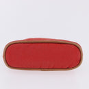 HERMES Pouch Cotton 2 Set Red Auth ti4025-13