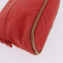 HERMES Pouch Cotton 2 Set Red Auth ti4025-14