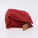 HERMES Pouch Cotton 2 Set Red Auth ti4025-4
