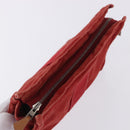 HERMES Pouch Cotton 2 Set Red Auth ti4025-6