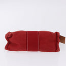 HERMES Pouch Cotton 2 Set Red Auth ti4025-7