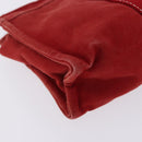 HERMES Pouch Cotton 2 Set Red Auth ti4025-8