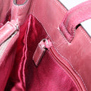 PRADA Hand Bag Leather White Red Auth ti4026-18