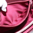 PRADA Hand Bag Leather White Red Auth ti4026-19