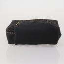 FENDI Pecan Canvas Hand Bag Shoulder Bag 4 Set Black Brown Auth ti4031-14