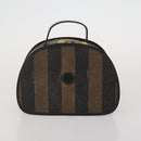 FENDI Pecan Canvas Hand Bag Shoulder Bag 4 Set Black Brown Auth ti4031-20