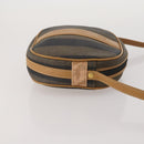 FENDI Pecan Canvas Hand Bag Shoulder Bag 4 Set Black Brown Auth ti4031-4