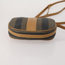 FENDI Pecan Canvas Hand Bag Shoulder Bag 4 Set Black Brown Auth ti4031-6