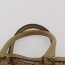 FENDI Zucchino Hand Bag Shoulder Bag PVC 2 Set Brown Gold Tone Auth ti4032-6