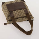 GUCCI GG Web Sherry Line Tote Bag Hand Bag 4 Set Beige Brown Auth ti4033-12