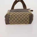 GUCCI GG Web Sherry Line Tote Bag Hand Bag 4 Set Beige Brown Auth ti4033-13