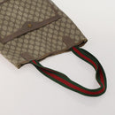 GUCCI GG Web Sherry Line Tote Bag Hand Bag 4 Set Beige Brown Auth ti4033-5