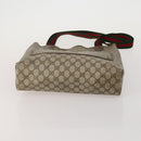 GUCCI GG Web Sherry Line Tote Bag Hand Bag 4 Set Beige Brown Auth ti4033-6