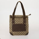GUCCI GG Web Sherry Line Tote Bag Hand Bag 4 Set Beige Brown Auth ti4033-9