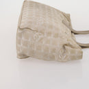 HERMES Chanel Tote Bag Canvas 2 Set Black Beige Auth ti4035-12