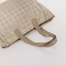 HERMES Chanel Tote Bag Canvas 2 Set Black Beige Auth ti4035-13