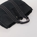 HERMES Chanel Tote Bag Canvas 2 Set Black Beige Auth ti4035-5