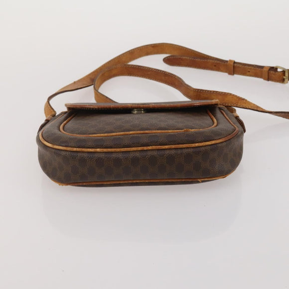 CELINE Bally Macadam Tote Bag Shoulder Bag Leather PVC 4 Set Brown Auth ti4036