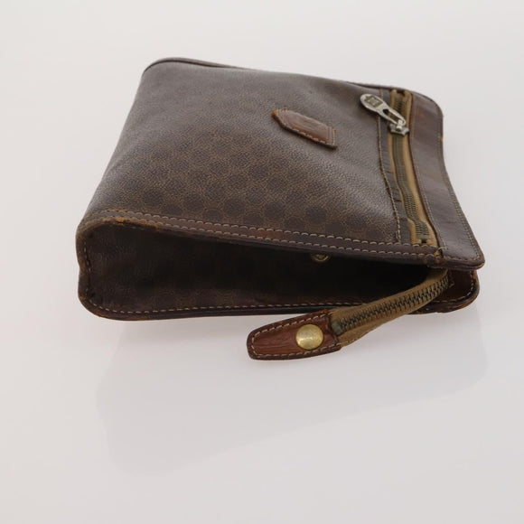 CELINE Bally Macadam Tote Bag Shoulder Bag Leather PVC 4 Set Brown Auth ti4036