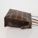 CELINE Bally Macadam Tote Bag Shoulder Bag Leather PVC 4 Set Brown Auth ti4036-4