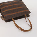 CELINE Bally Macadam Tote Bag Shoulder Bag Leather PVC 4 Set Brown Auth ti4036-5