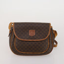 CELINE Bally Macadam Tote Bag Shoulder Bag Leather PVC 4 Set Brown Auth ti4036-9