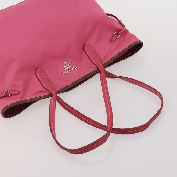 PRADA Tote Bag Shoulder Bag Nylon 4 Set Navy Pink Auth ti4037