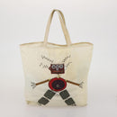 PRADA Shoulder Bag Tote Bag Nylon 4 Set Khaki Pink Auth ti4038-14