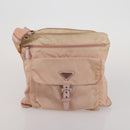 PRADA Shoulder Bag Tote Bag Nylon 4 Set Khaki Pink Auth ti4038-20