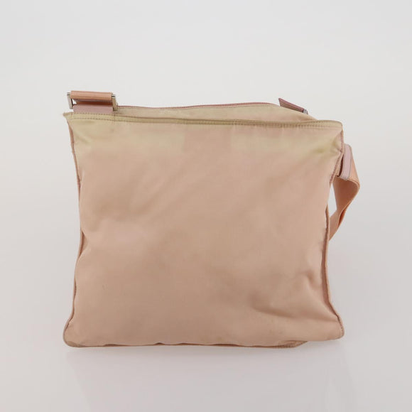 PRADA Shoulder Bag Tote Bag Nylon 4 Set Khaki Pink Auth ti4038