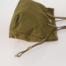 PRADA Shoulder Bag Tote Bag Nylon 4 Set Khaki Pink Auth ti4038-4