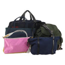 PRADA Tote Bag Shoulder Bag Hand Bag Nylon 5 Set Navy Khaki Auth ti4039-1